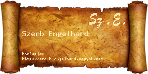 Szerb Engelhard névjegykártya