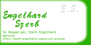 engelhard szerb business card